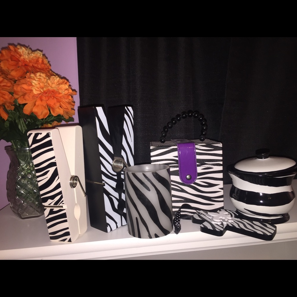 Zebra Print Decorations